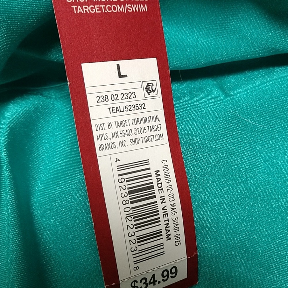 Mossimo teal swim tank, new with tags! - Picture 7 of 7
